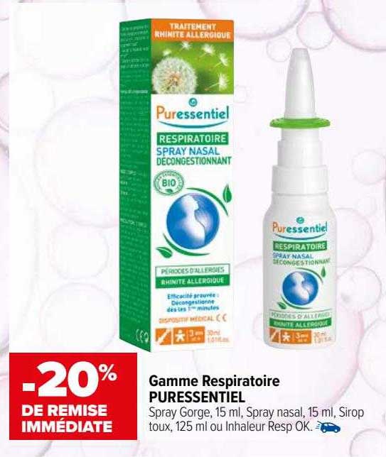 gamme respiratoire puressentiel