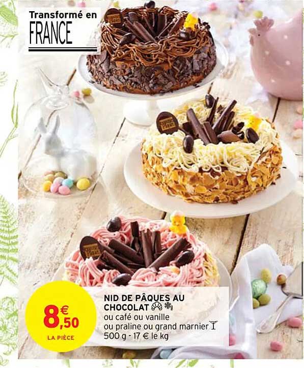 nid de pâques au chocolat
