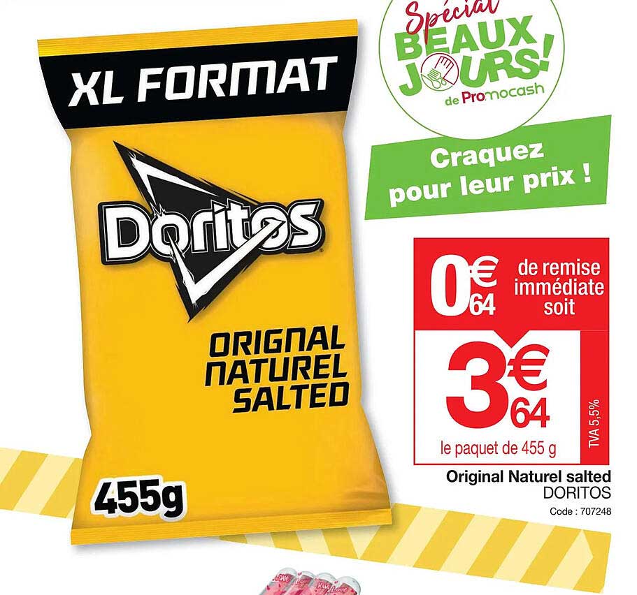 original naturel salted doritos