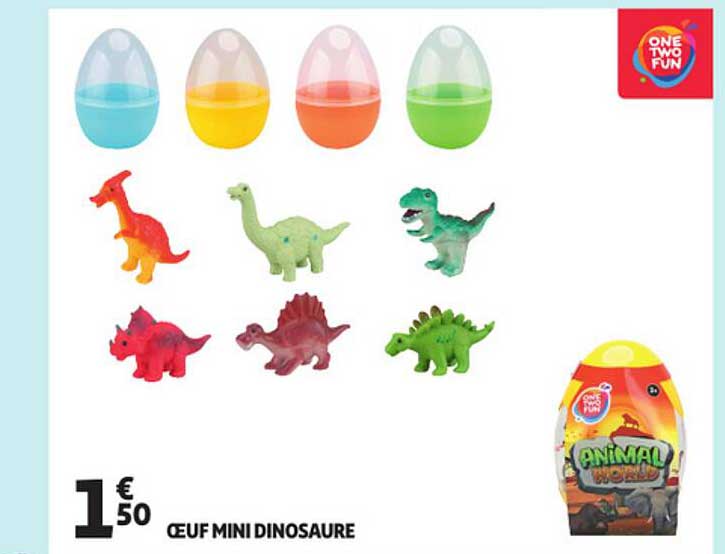 œuf mini dinosaure one two fun