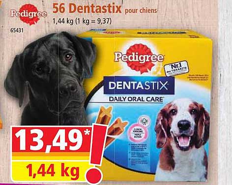 56 Dentastix Pour Chiens Pedigree
