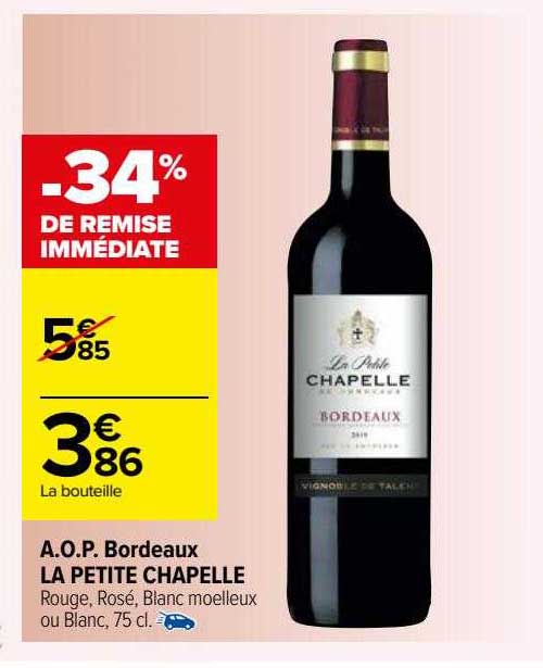 a.o.p. bordeaux la petite chapelle