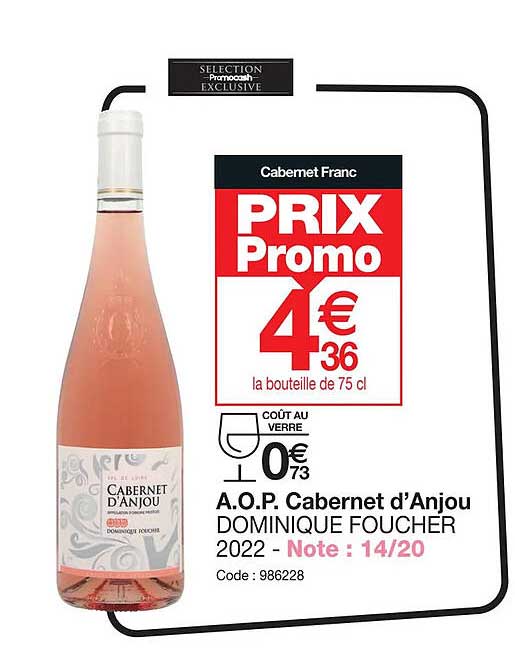 a.o.p. cabernet d'anjour dominique foucher 2022