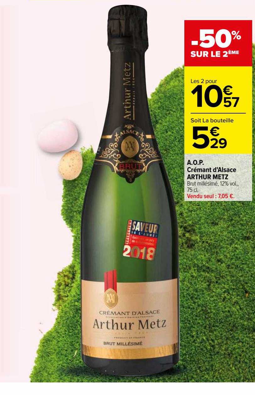 a.o.p. crémant d'alsace arthur metz