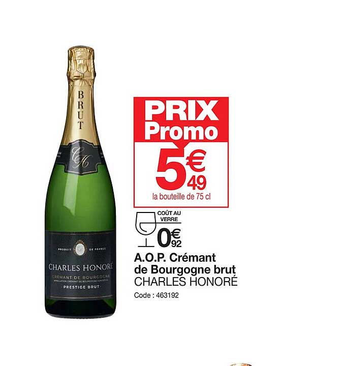 a.o.p. crémant de bourgogne burt charles honoré