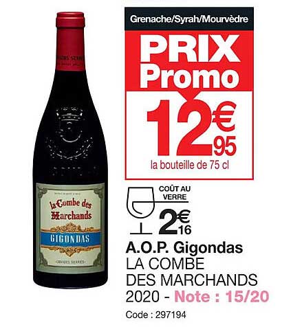 a.o.p. gigondas la combe des marchands 2020