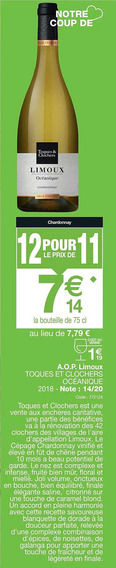 a.o.p. limoux toques et clochers océanique 2018