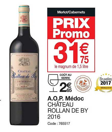 a.o.p. médoc château rollan de by 2016
