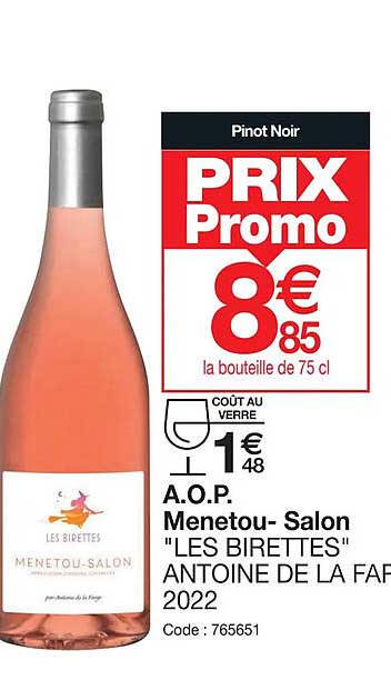 a.o.p. menetou- salon les birettes antoine de la fap2022