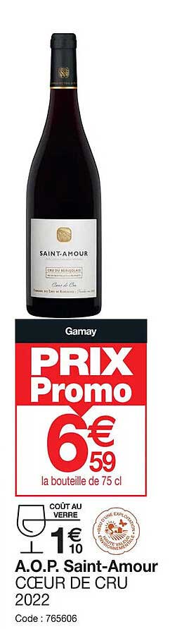 a.o.p. saint-amour cœur de cru 2022