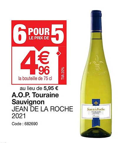 a.o.p. touraine sauvignon jean de la roche 2021