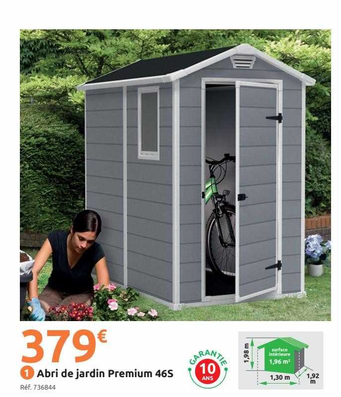 abri de jardin premium 46s