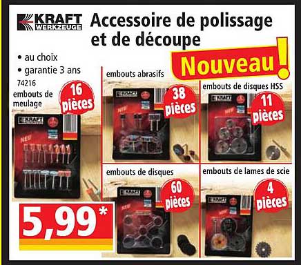 accessoire de polissage et de découpe kraft werkzeuge