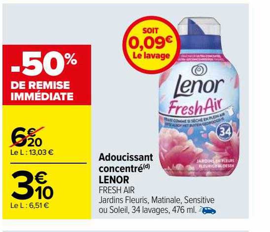 Adoucissant Concentré Lenor