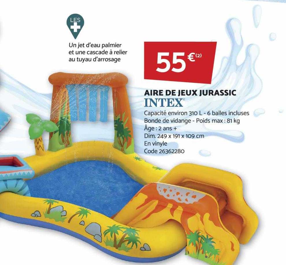 aire de jeux jurassic intex