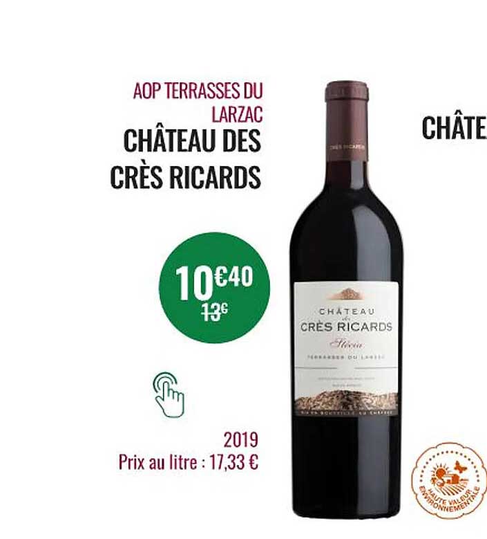 aop terrasses du larzac château des crès ricards