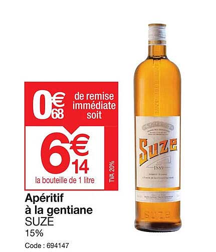 Apéritif à La Gentiane Suze