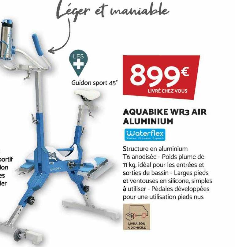aqaubike wr3 air aluminium waterflex