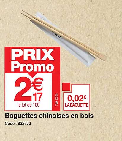 baguettes chinoises en bois