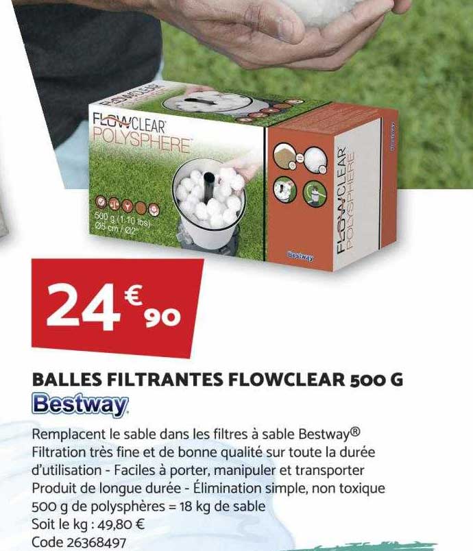 balles filtrantes flowclear 500 g bestway