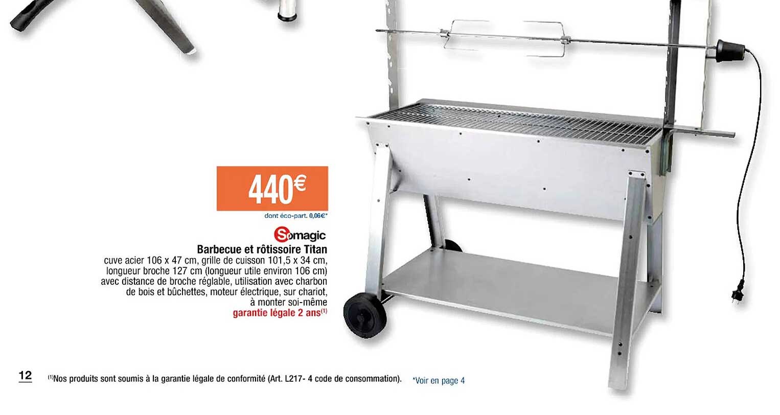 barbecue et rôtisserie titan somagic