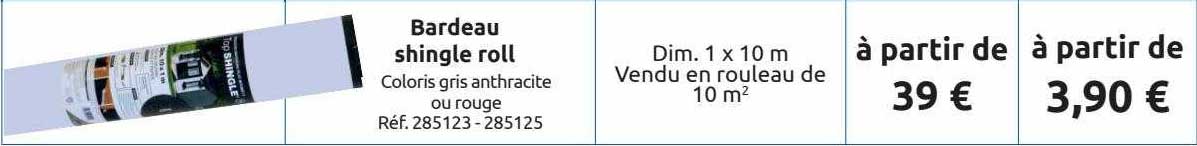 bardeau shingle roll