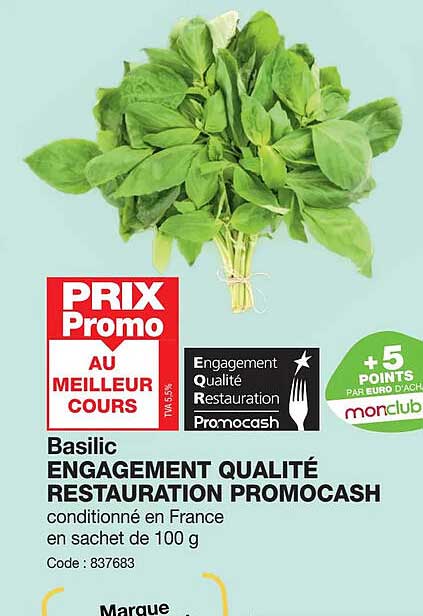 basilic engagement qualité restauration promocash