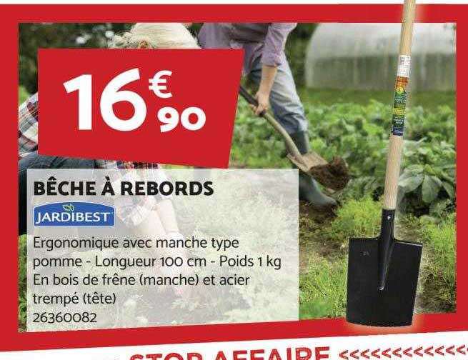 bêche à rebords jardibest