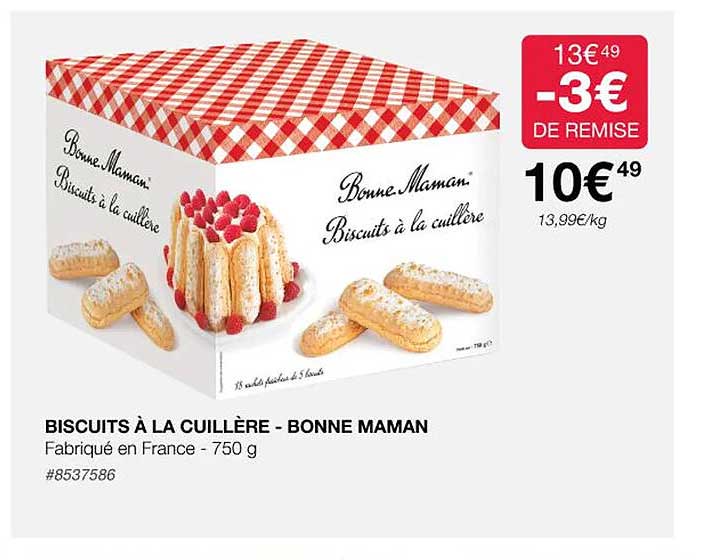biscuits à la cuillère - bonne maman