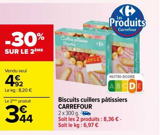 biscuits cuillers pâtissiers carrefour