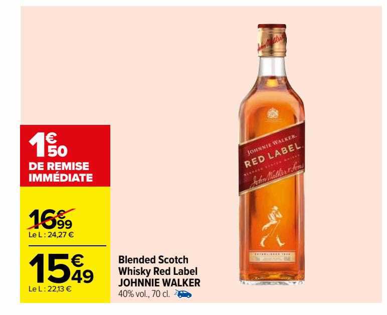 blended scotch whisky red label johnnie walker