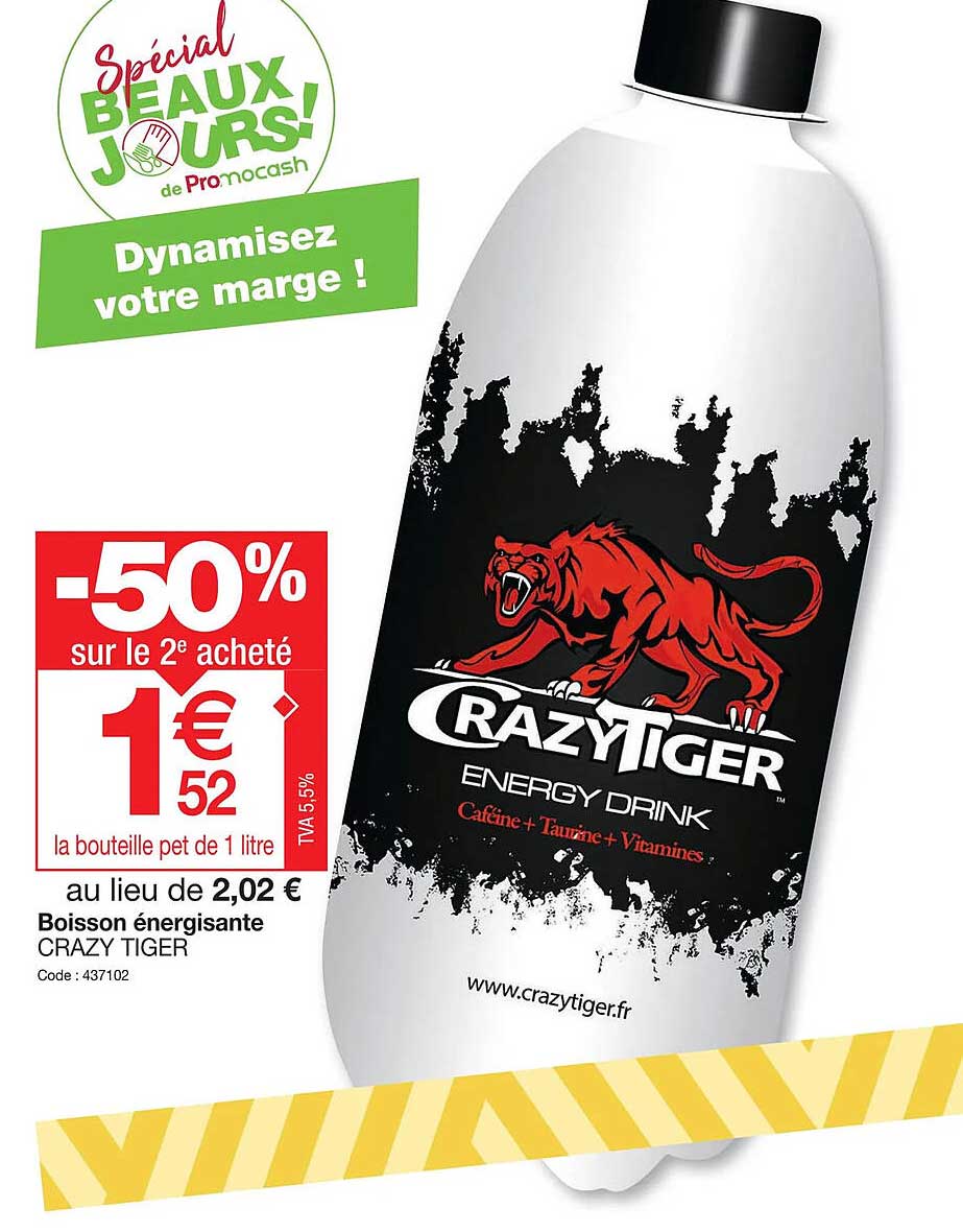 boisson énergisante crazy tiger