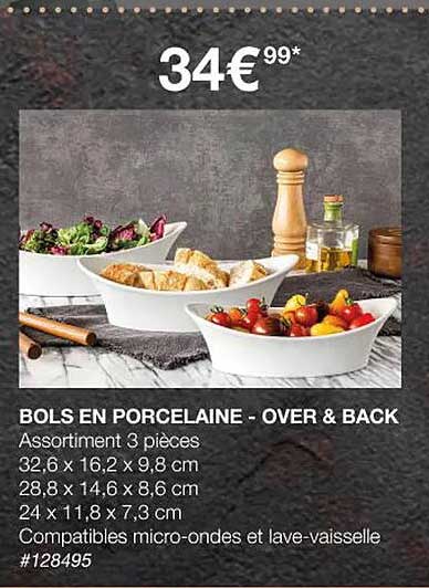 bols en porcelaine - over & back