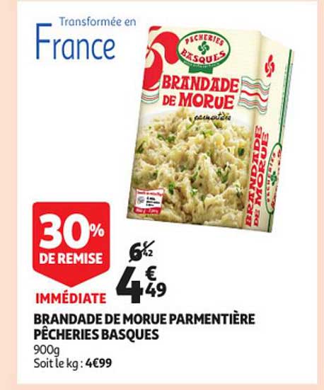 brandade de morue parmentière pêcheries basques