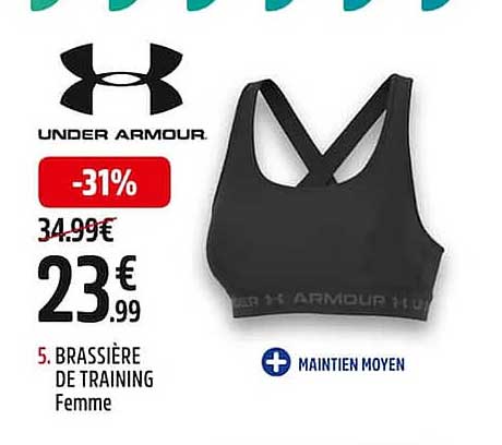 brassière de training femme under armour