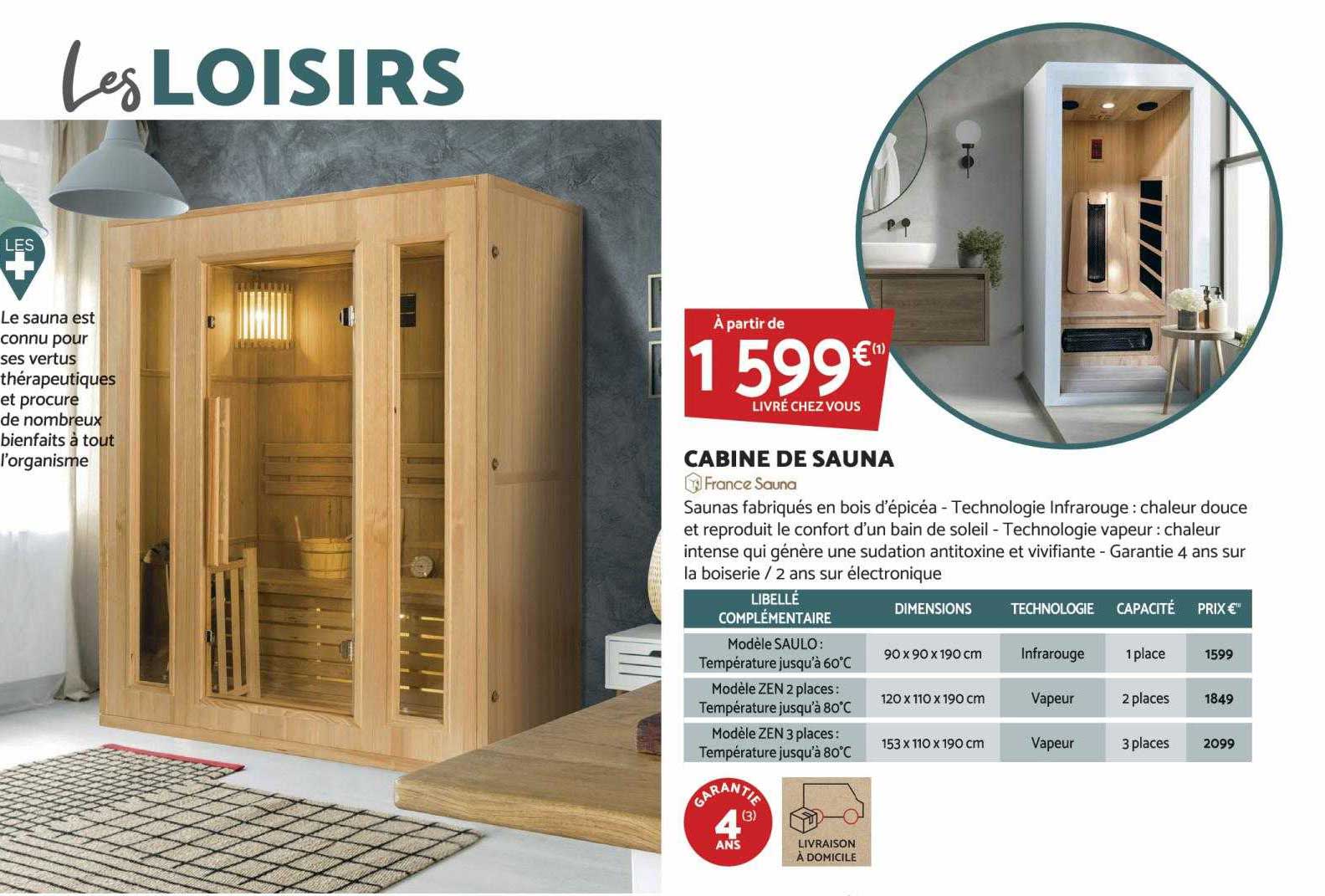 cabine de sauna