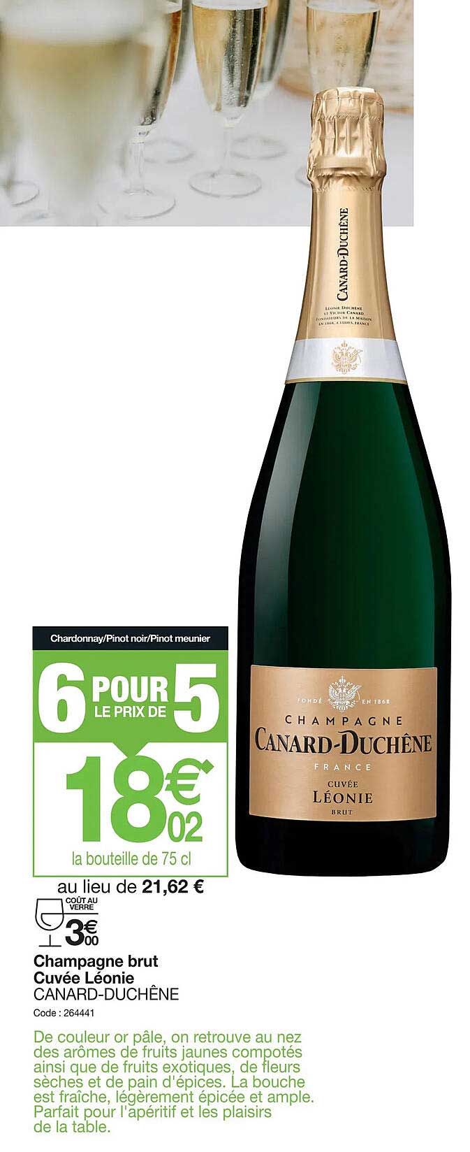 champagne brut cuvée léonie canard-duchêne