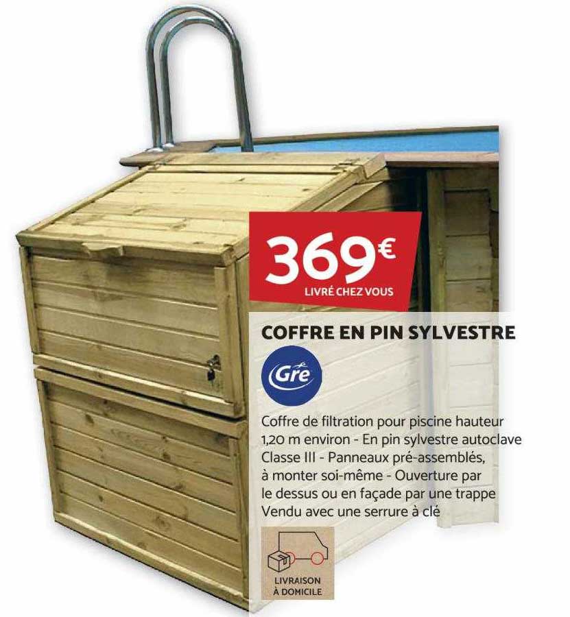 coffre en pin sylvestre gré