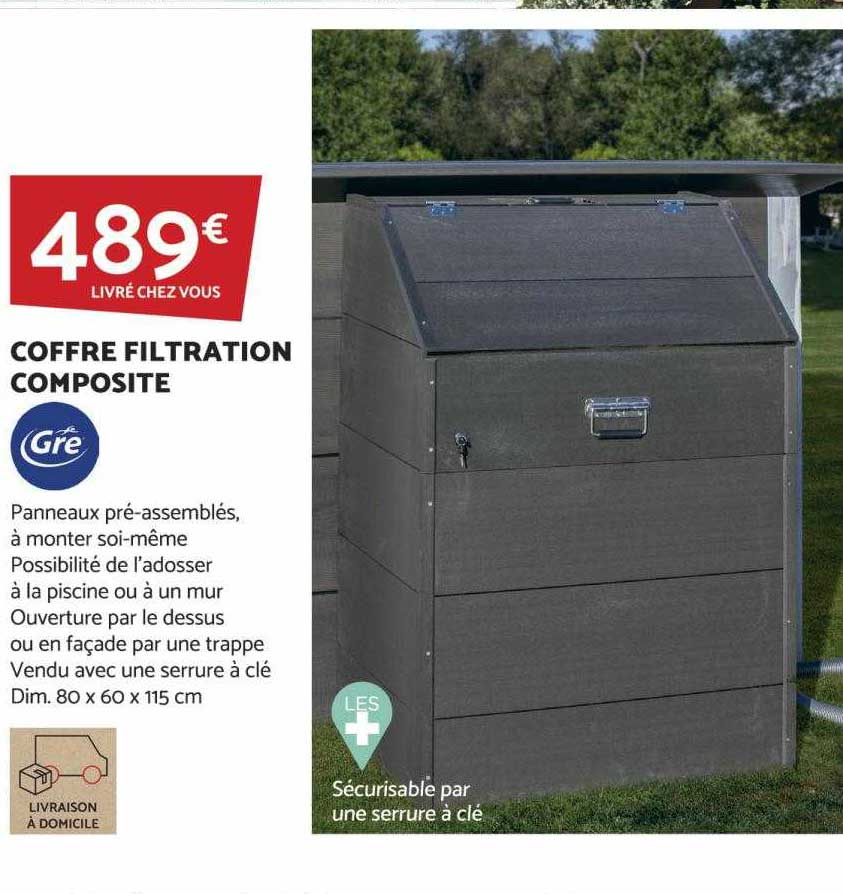 Coffre Filtration Composite Gré