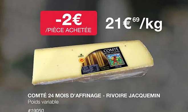 comté 24 mois d'affinage - rivoire jacquemin
