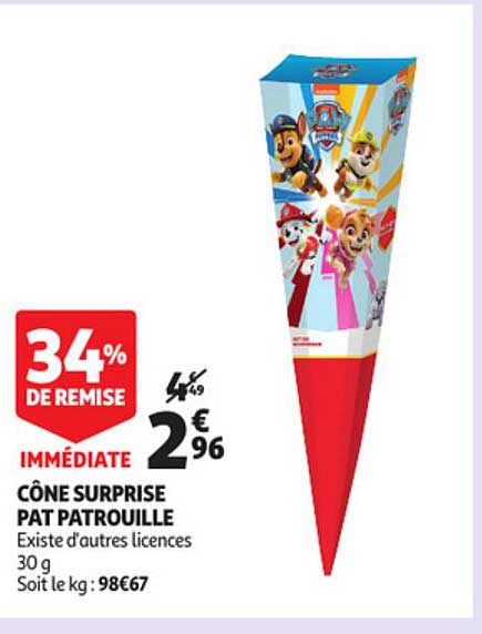 cône surprise pat patrouille