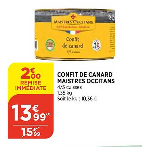 confit de canard maistres occitans