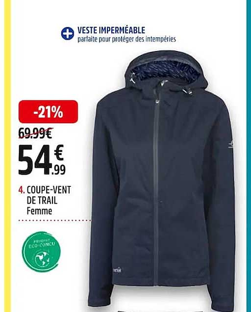 coupe-vent de trail femme