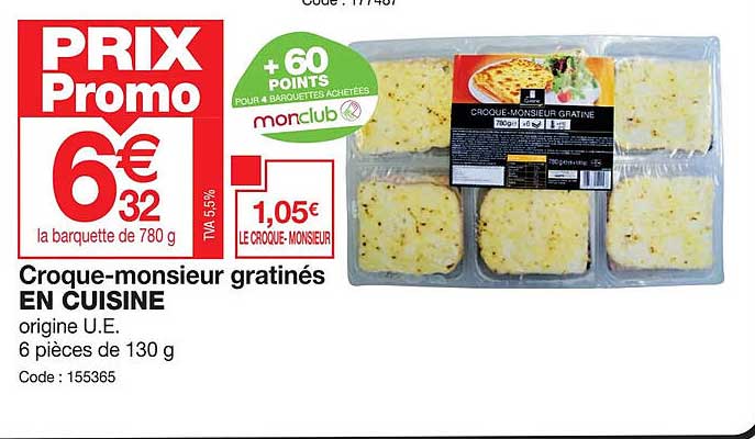 croque-monsieur gratinés