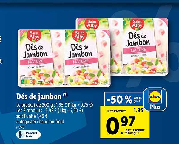 dés de jambon saint alby