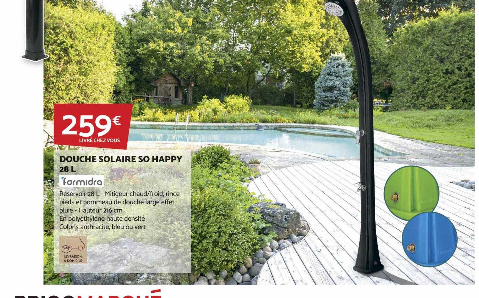 douche solaire so happy 28l farmidra