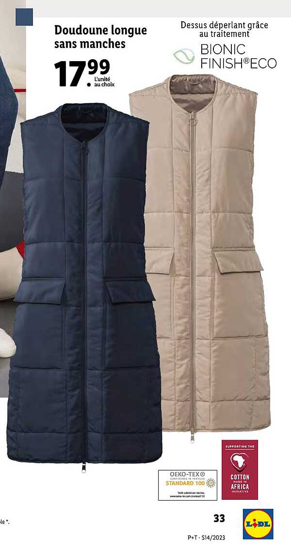 doudoune longue sans manches