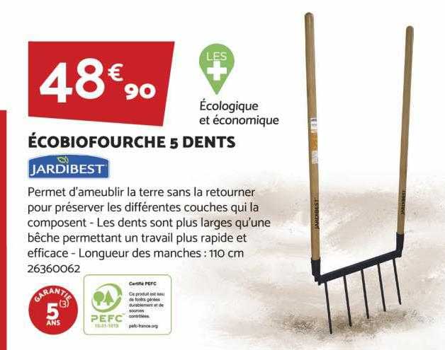 écobiofourche 5 Dents Jardibest