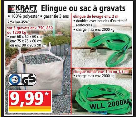 élingue ou sac à gravats kraft werkzeuge