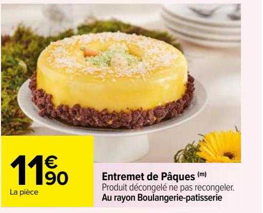 entremet de pâques